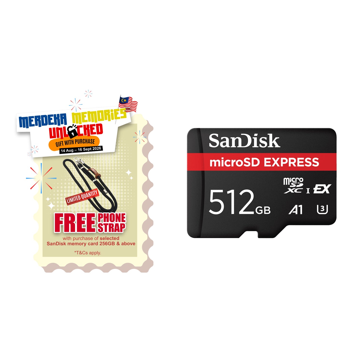 SanDisk microSD™ Express Card U3, C10 (128GB/ 256GB/ 512GB)-Data Storage-futuromic
