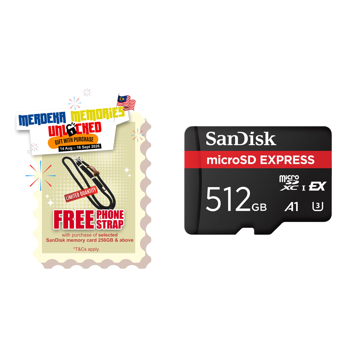 SanDisk microSD™ Express Card U3, C10 (128GB/ 256GB/ 512GB)-Data Storage-futuromic