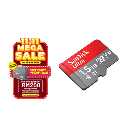SanDisk Ultra microSDHC/SDXC UHS-I Class 10 U1 A1 98MB/s - 150MB/s Memory Card (No Adapter)