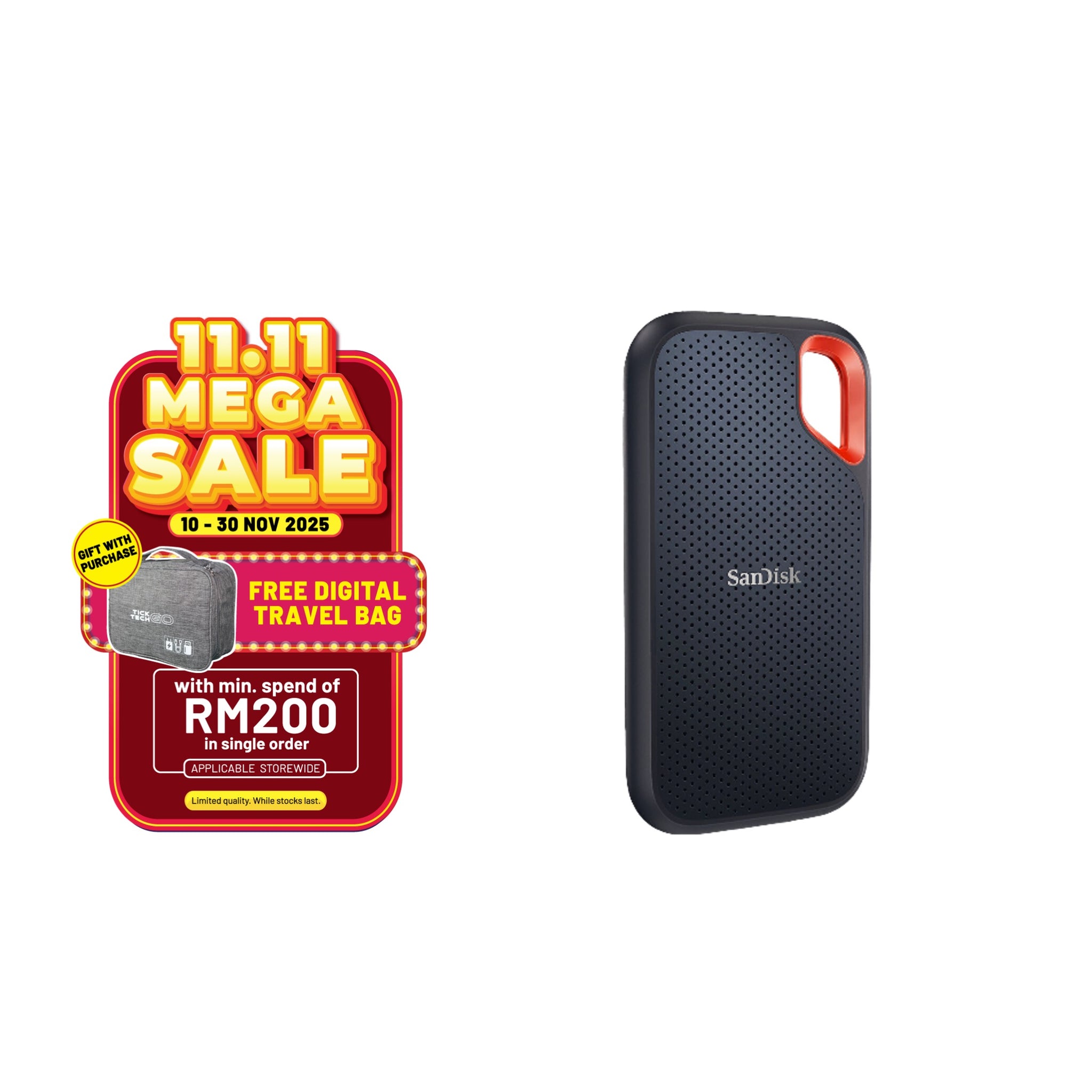 SanDisk Extreme Portable SSD E61 1050MB/s Type-C IP65 Shock