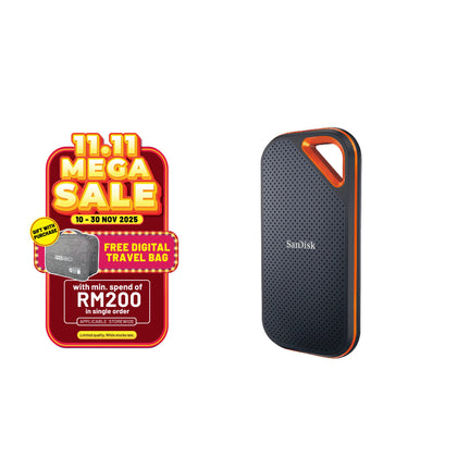 SanDisk Extreme Pro Portable SSD E81 2000MB/s USB 3.1 for Windows & Mac Type-C Type-A IP55 Dust and Water-Resistant-Data Storage-futuromic