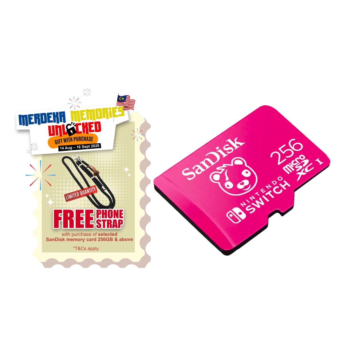 SanDisk microSD Memory Card for Nintendo Switch Fortnite Edition 100MB/s Class 10 U3 microSDXC-Data Storage-futuromic