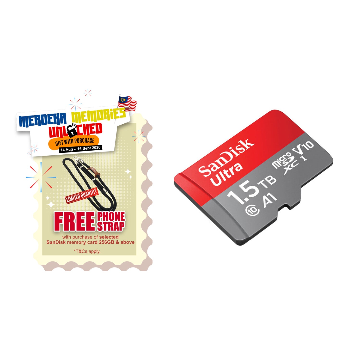 SanDisk Ultra microSDHC/SDXC UHS-I Class 10 U1 A1 98MB/s - 150MB/s Memory Card (No Adapter)-Data Storage-futuromic