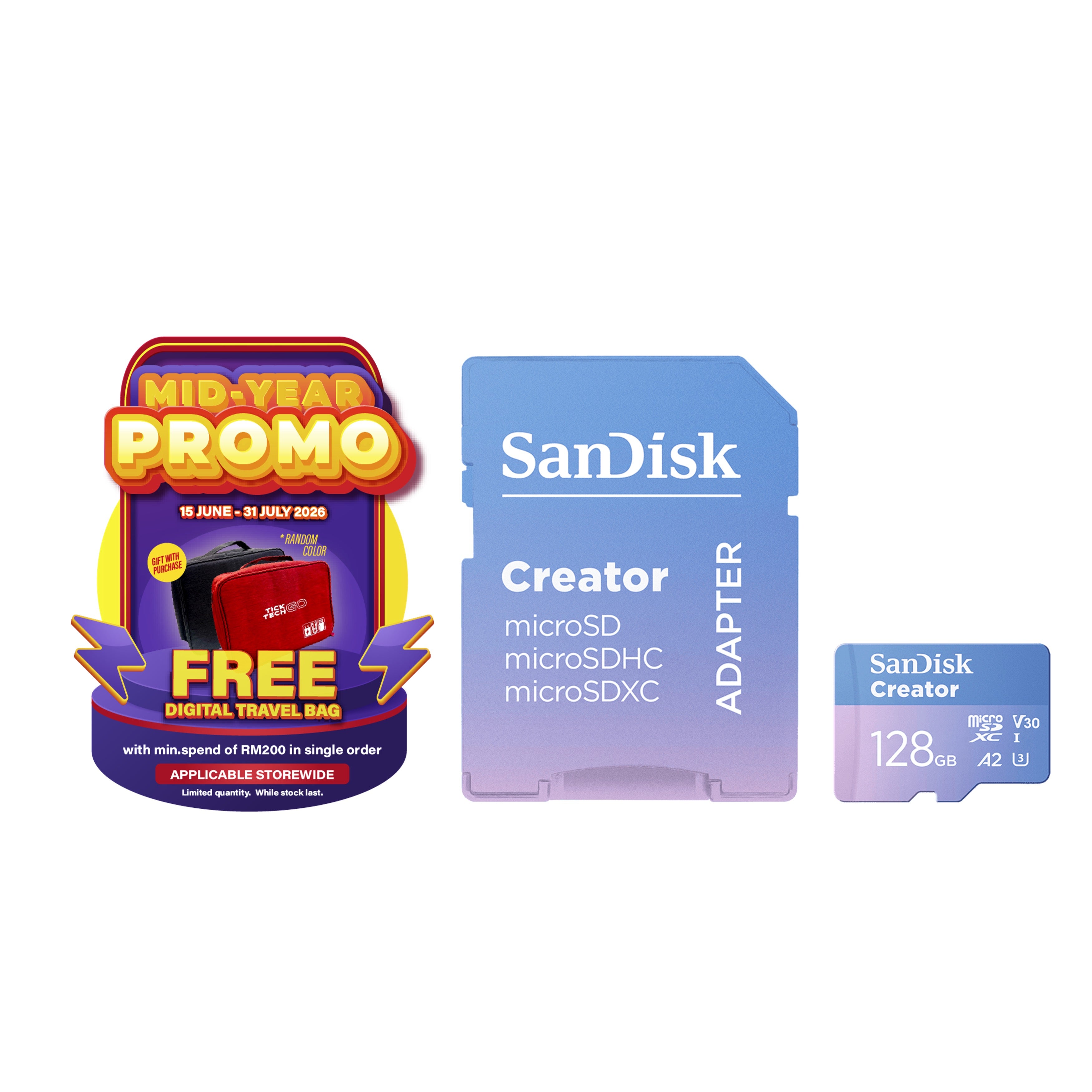 SanDisk Creator microSD™ Card UHS-I with Adapter (128GB/ 256GB /512GB/ 1TB)-Data Storage-futuromic