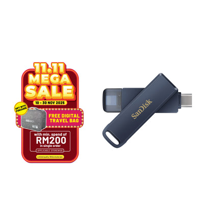 SanDisk Phone Drive USB Flash Drive for iPhone, Lightning and USB Type-C (64GB/ 128GB/ 256GB)-Data Storage-futuromic