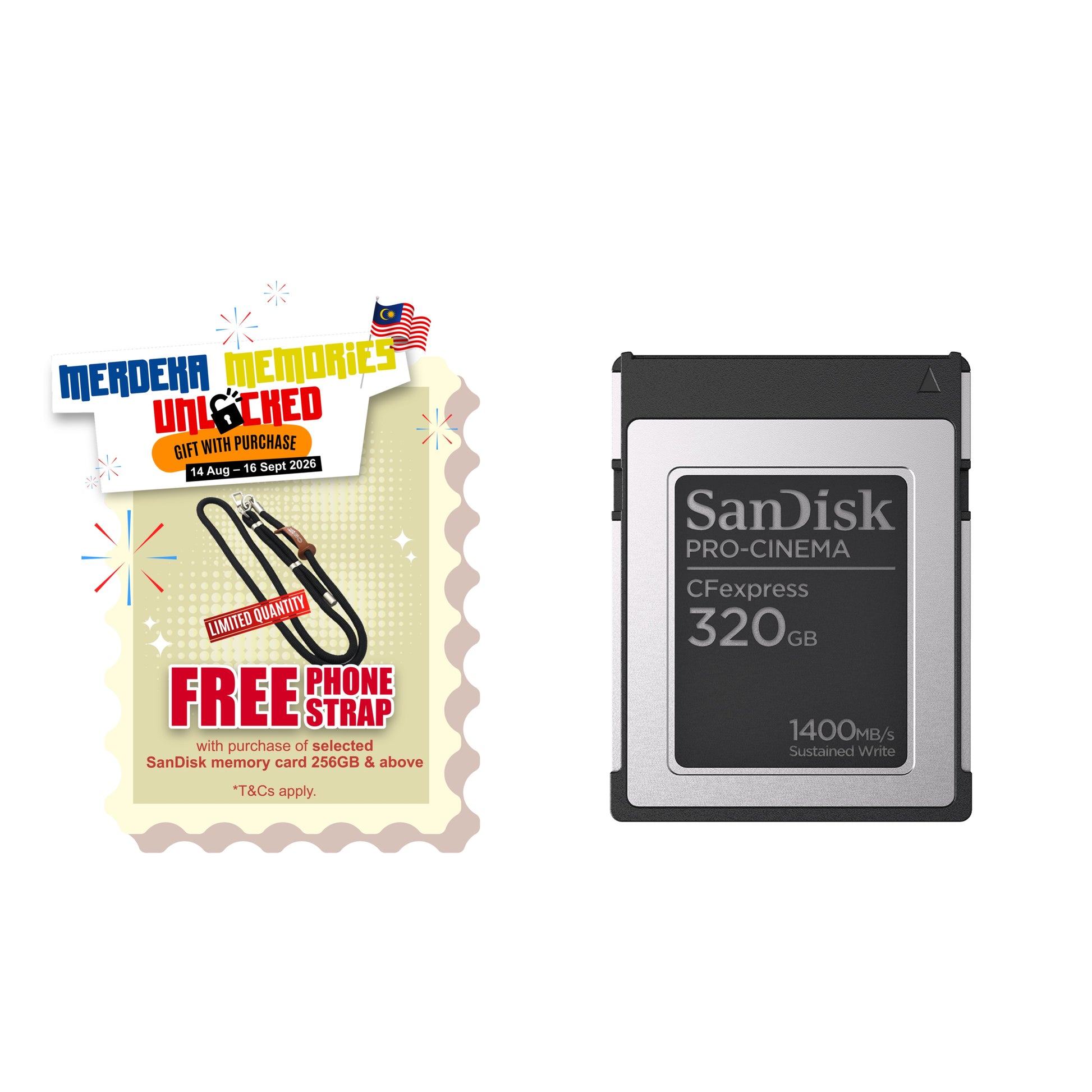 SanDisk PRO-CINEMA CFexpress™ Type B [SDCFEC] (320GB/ 640GB)-Data Storage-futuromic