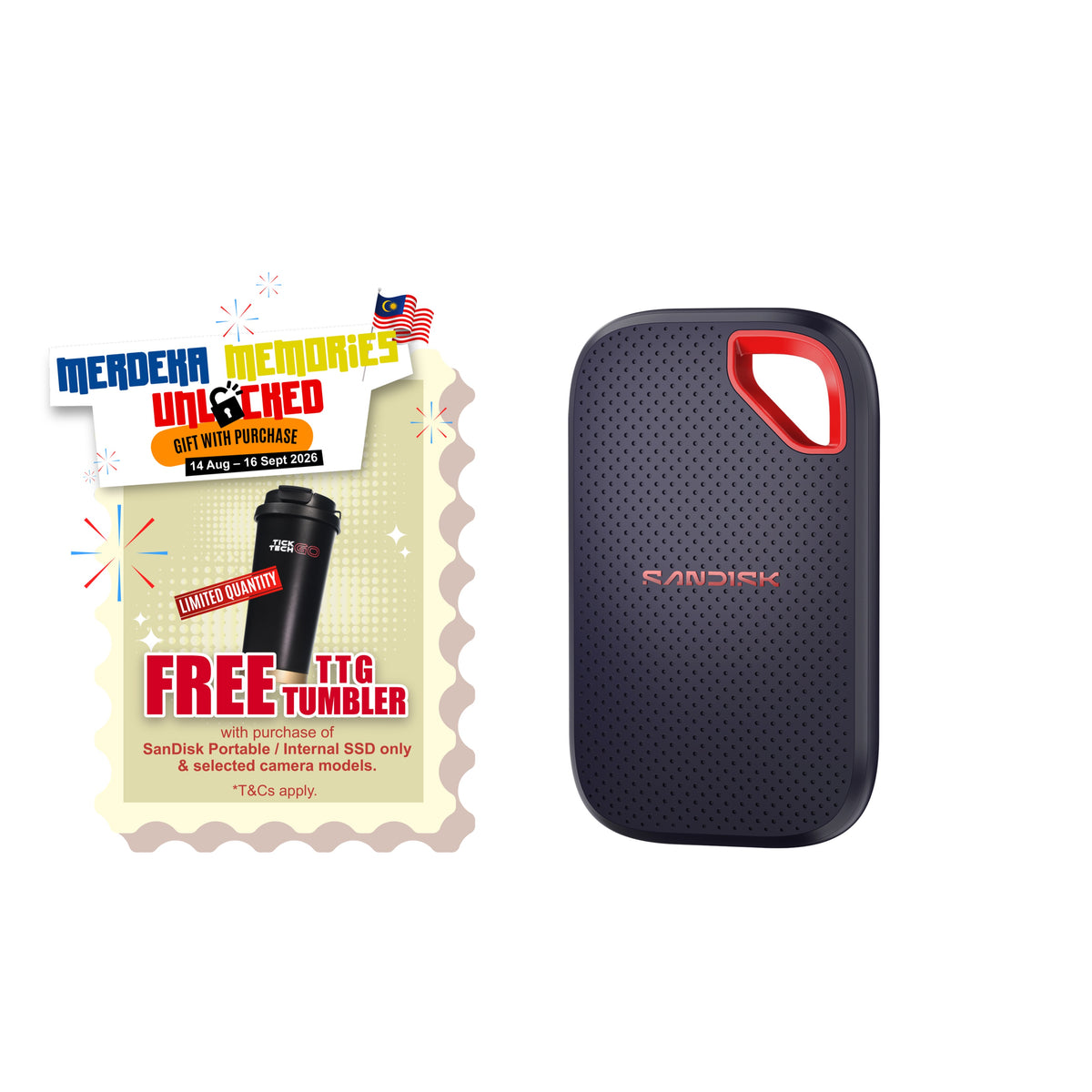 SANDISK Extreme® Portable SSD E70 (1TB/ 2TB / 4TB)-Data Storage-futuromic