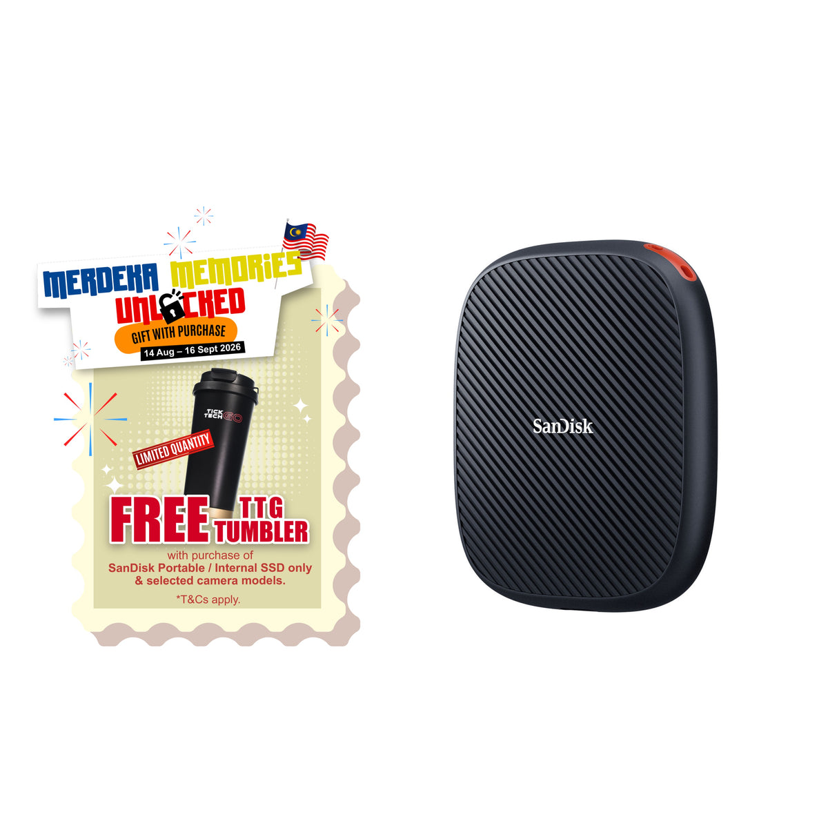 Sandisk® Phone SSD SSDE62 Portable SSD with MagSafe (1TB/ 2TB)-Data Storage-futuromic