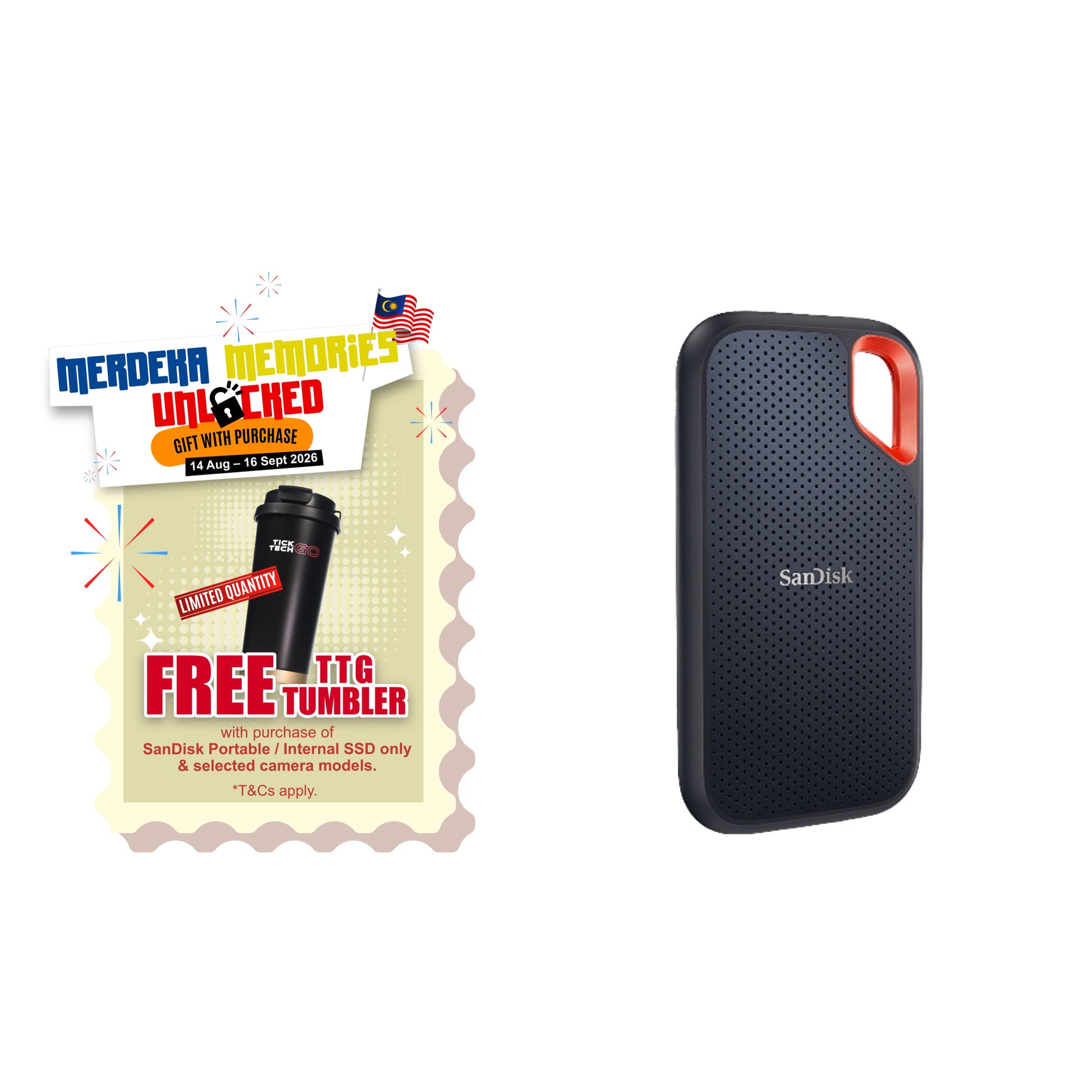 SanDisk Extreme Portable SSD E61 1050MB/s Type-C IP65 Shock-Resistant Water-Resistant Drop Protection-Data Storage-futuromic