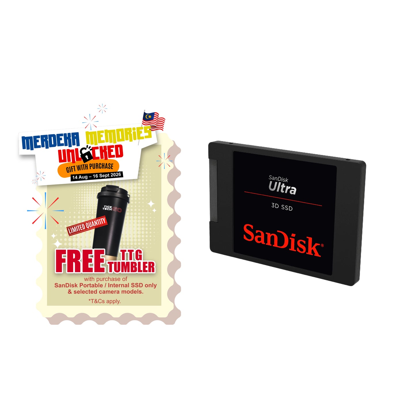 SanDisk Ultra 3D SSD Solid State Drive [SDSSDH3] (500GB/ 1TB/ 2TB)-Data Storage-futuromic
