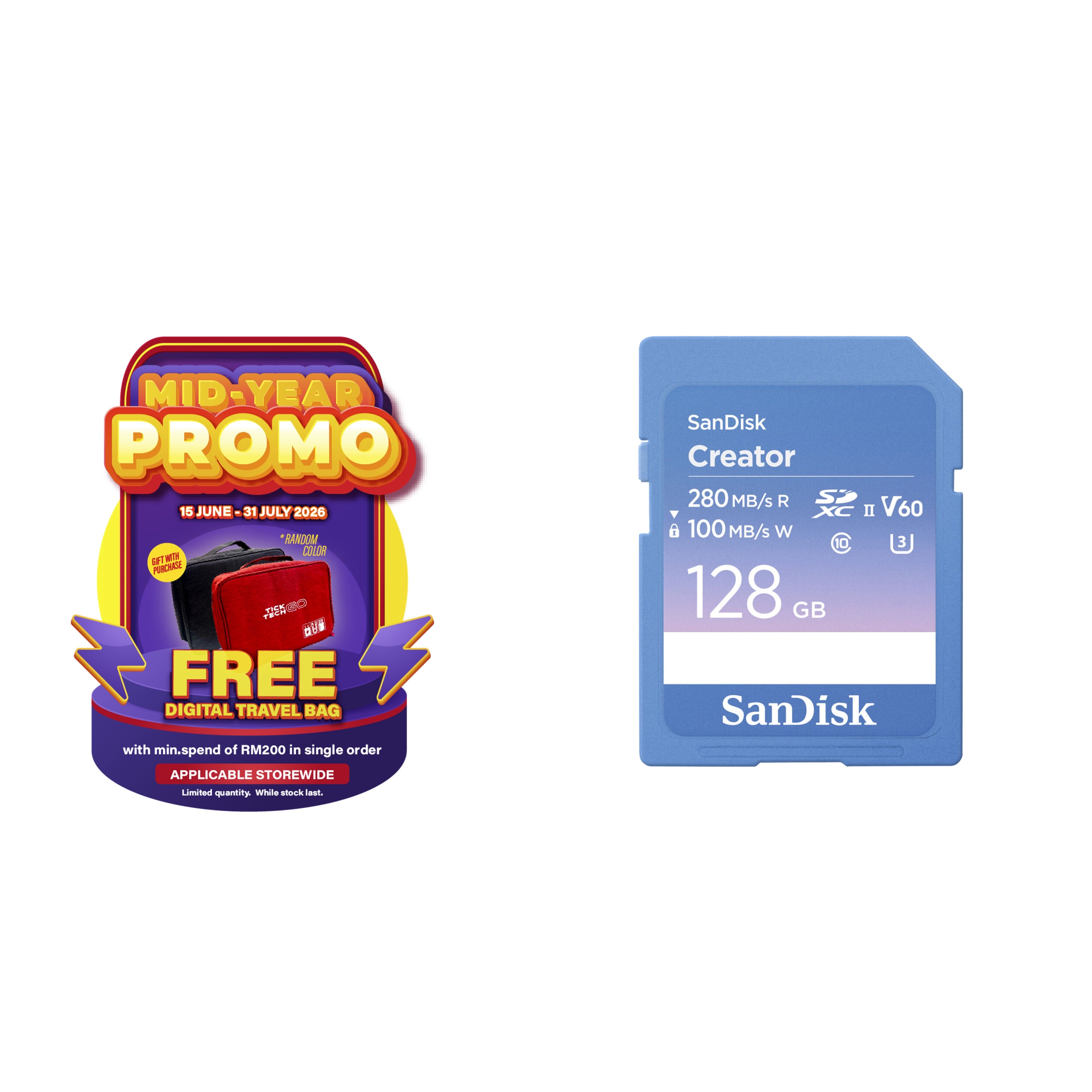 SanDisk Creator SD UHS-II Card (128GB/ 256GB/ 512GB)-Data Storage-futuromic