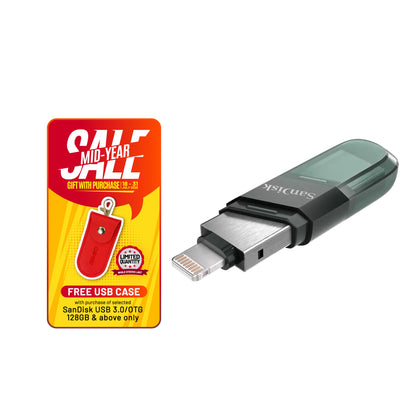 SanDisk iXpand Flash Drive Flip for iPhone (Lightning/USB Flash Drive)-Data Storage-futuromic
