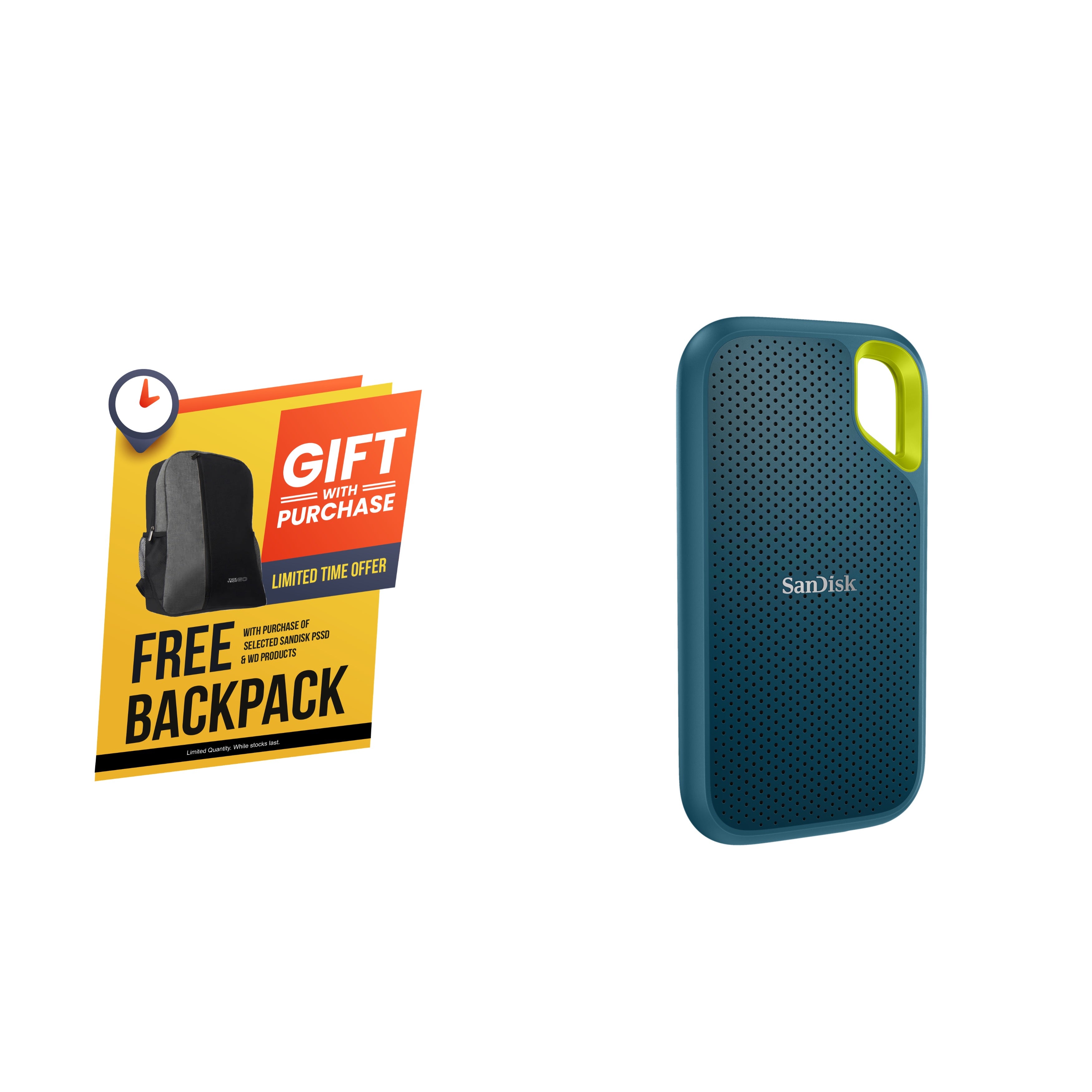 SanDisk Extreme Portable SSD E61 1050MB/s Type-C IP65 Shock
