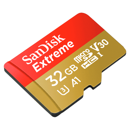 SanDisk Extreme microSDHC/SDXC UHS-I 100MB/s - 190MB/s C10, V30, U3 A1/A2 Memory Card for Smartphone, Drone, Action Camera (No adapter)-Data Storage-futuromic