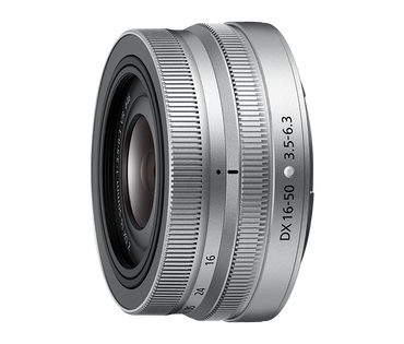 Nikon NIKKOR Z DX 16-50mm f/3.5-6.3 VR Lens (Silver)-Camera Lenses-futuromic