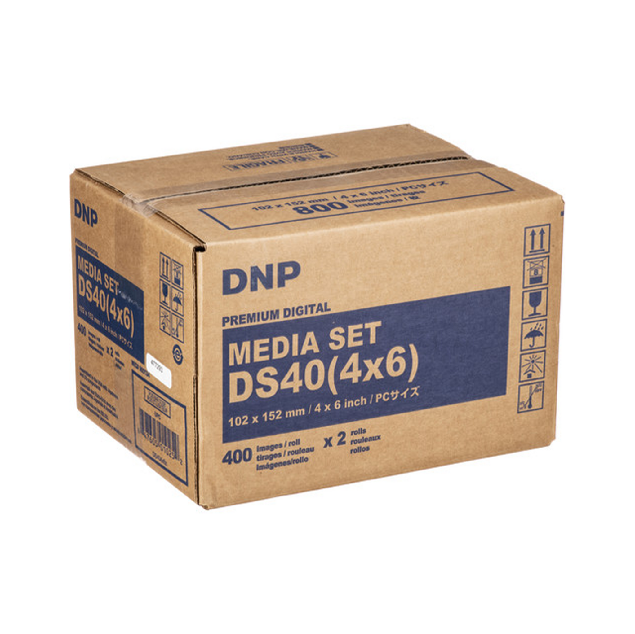 DNP DS40 (4x6) Premium Digital Media Set For DS40 Printer (400prints x 2 roll)-Printers-futuromic