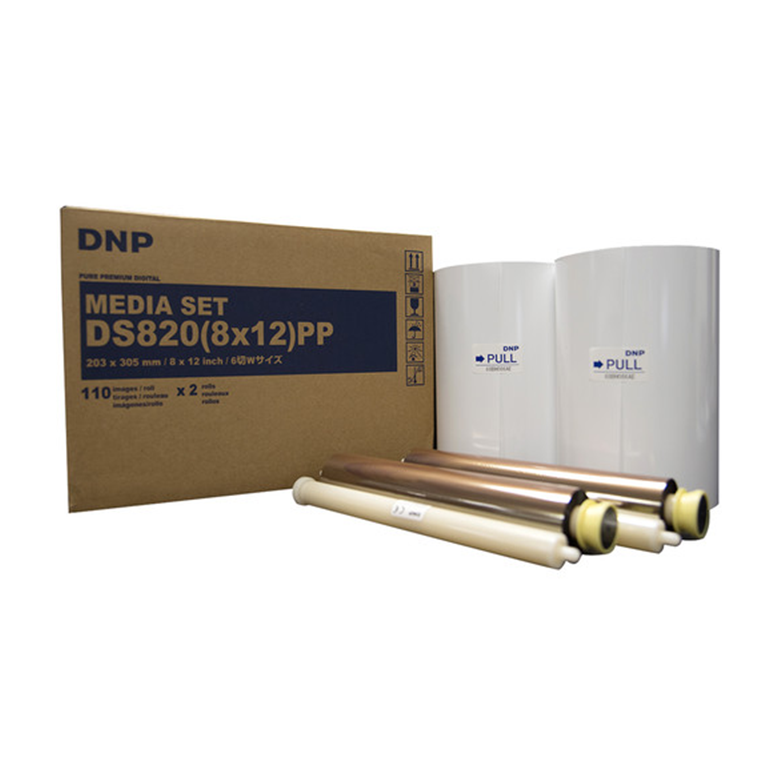 DNP DS820 (8x12) Pure Premium (PP) Digital Media Set (110prints x 2 roll)-Printers-futuromic