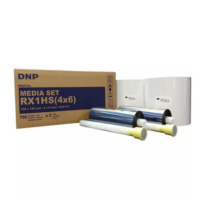 DNP RX1HS (4x6) Digital Media Set For DS-RX1HS & RX1 Printer (700prints x 2 roll)-Printers-futuromic