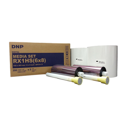 DNP DS-RX1HS (6x8) Digital Media Set For DS-RX1HS & RX1 Printer (350prints x 2 roll)-Printers-futuromic