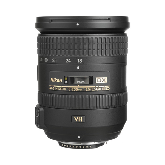 Nikon AF-S DX NIKKOR 18-200mm f/3.5-5.6G ED VR II Lens-Camera Lenses-futuromic