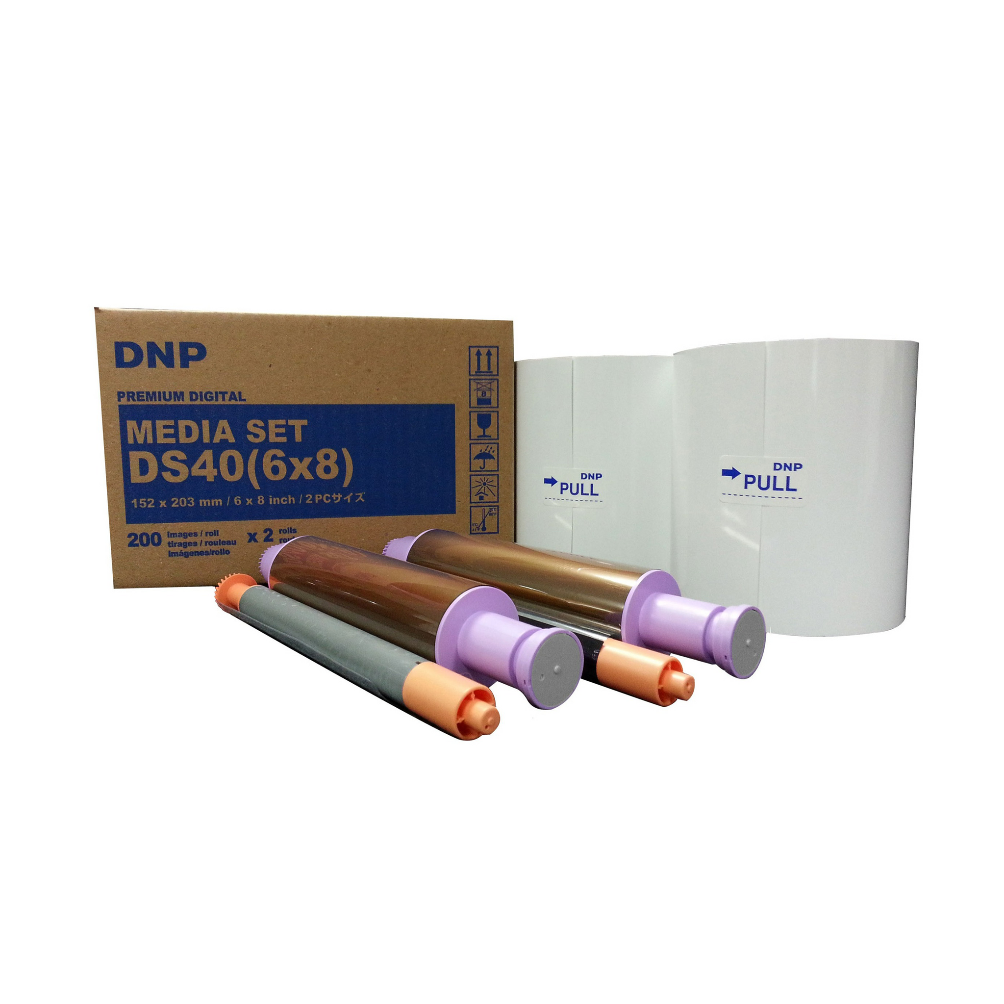 DNP DS40 (6x8) Premium Digital Media Set For DS40 Printer (200prints x 2 roll)-Printers-futuromic