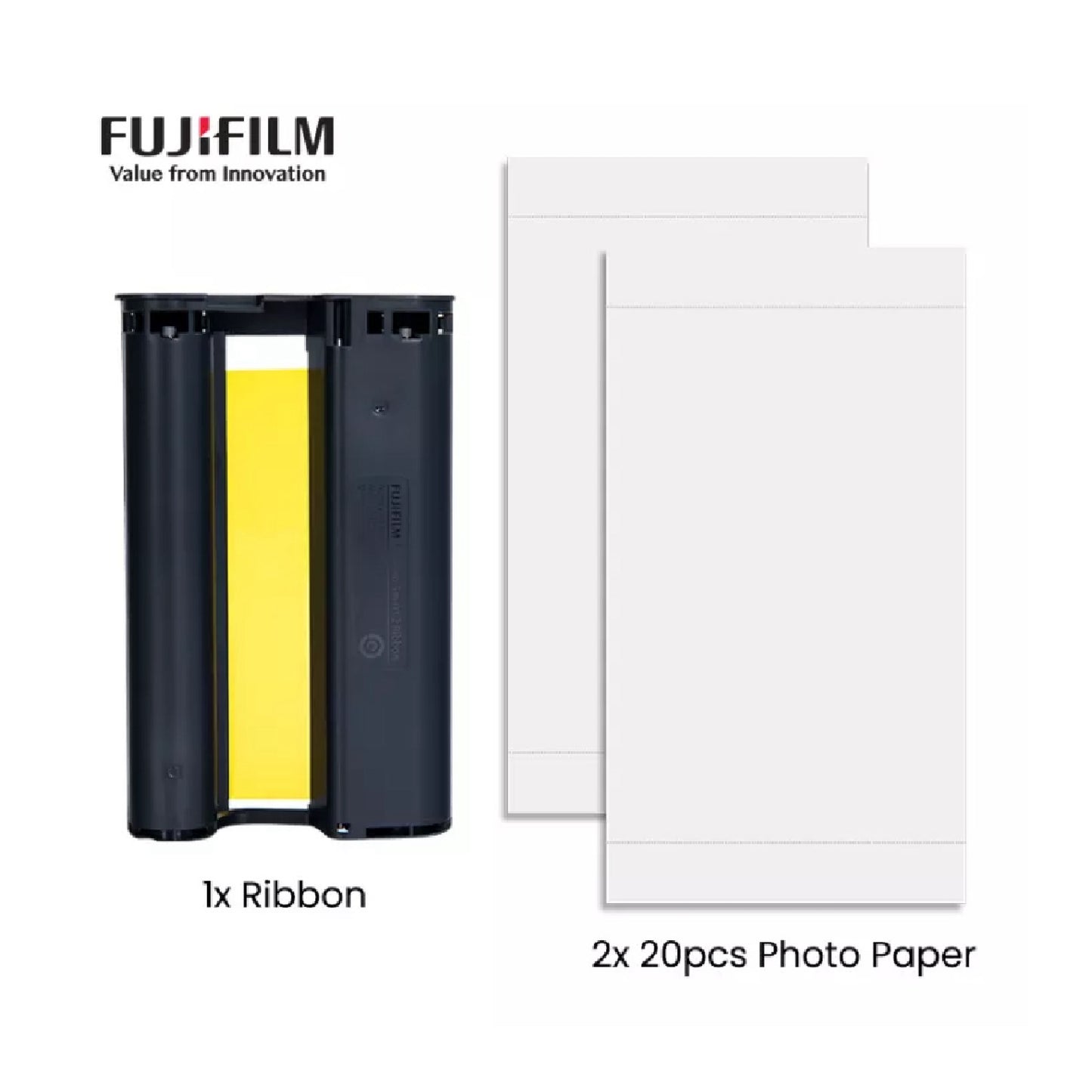 Fujifilm Consumable Pack (Ribbon + 2 x 20pcs Papers)-futuromic