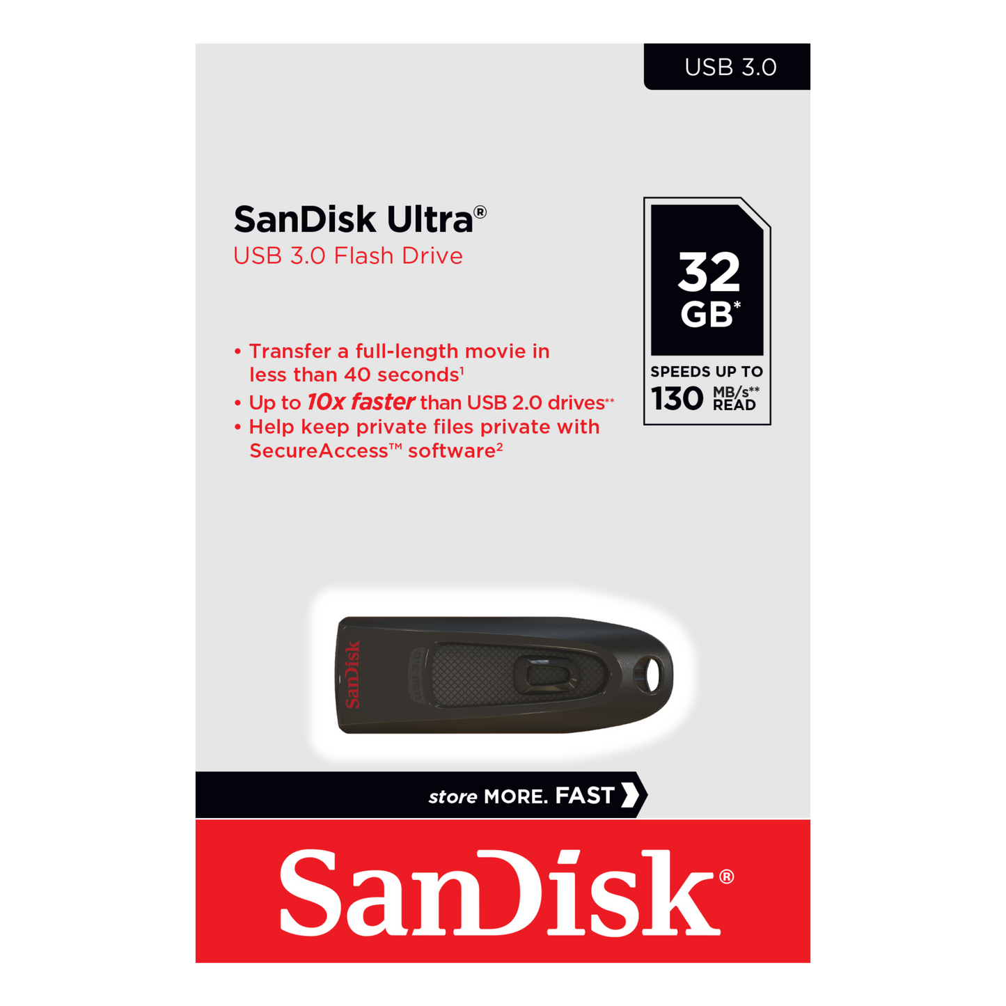 SanDisk Ultra USB 3.0 CZ48 Flash Drive-Data Storage-futuromic