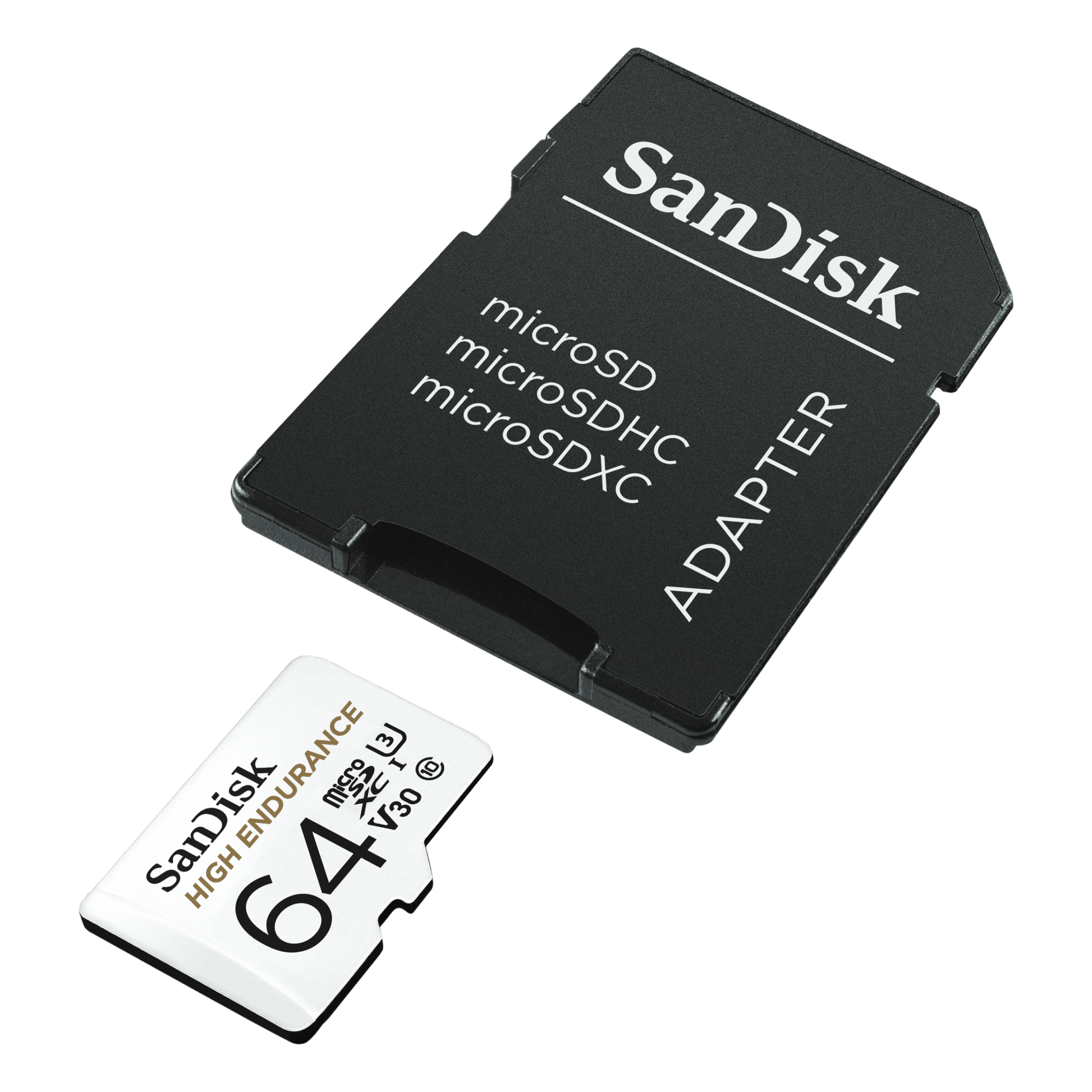SanDisk High Endurance microSDHC/SDXC 100MB/s Memory Card with Adapter for Dash Cams & Home Security Cameras-Data Storage-futuromic