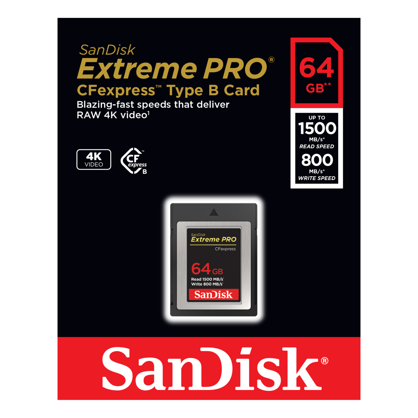 SanDisk Extreme Pro® 1500MB/s -1700MB/s CFexpress Card Type B-Data Storage-futuromic