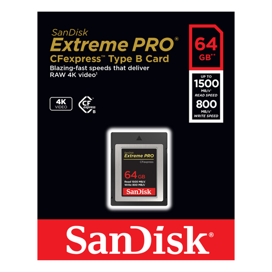 SanDisk Extreme Pro® 1500MB/s -1700MB/s CFexpress Card Type B-Data Storage-futuromic