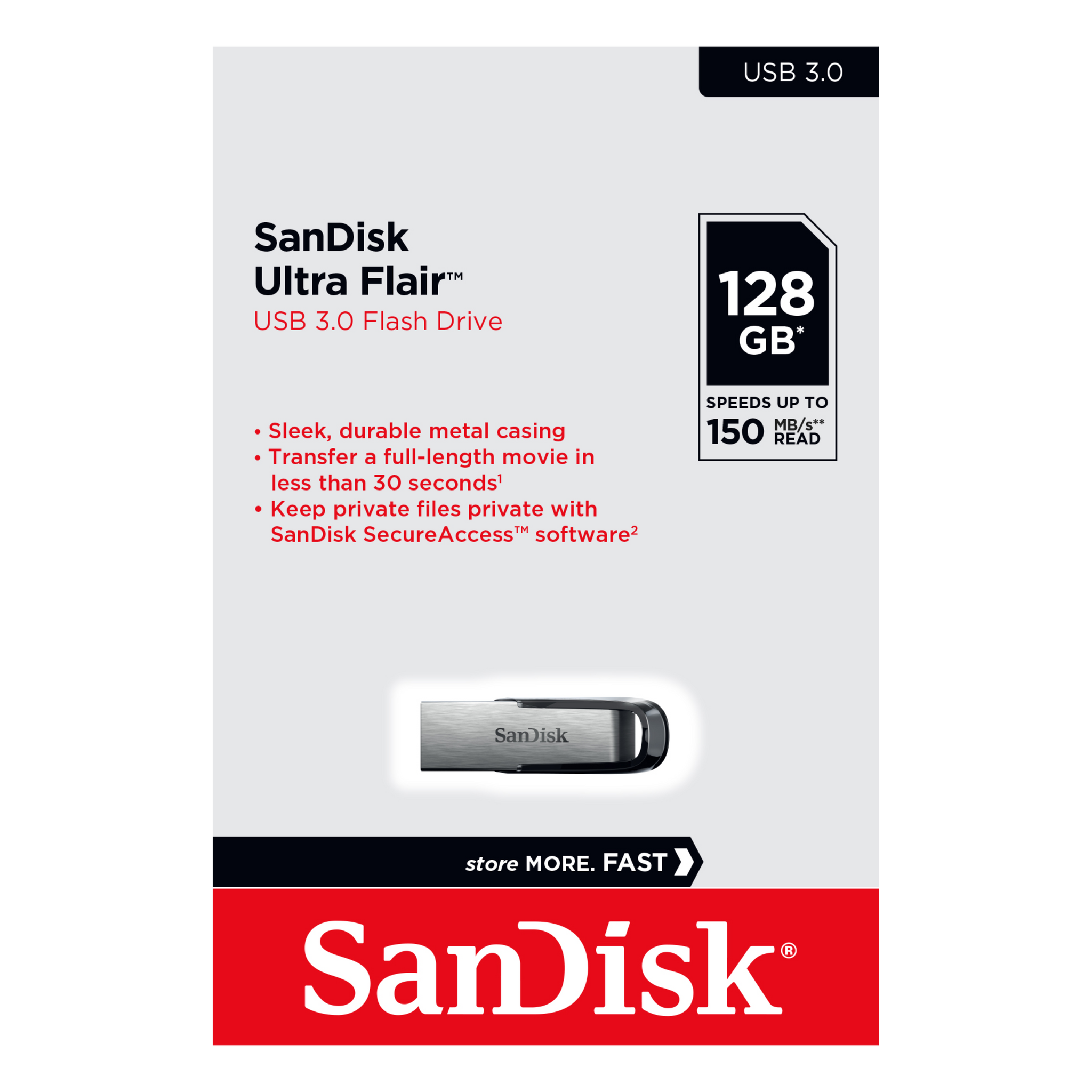 SanDisk Ultra Flair CZ73 USB 3.0 Drive – Tick Tech Go