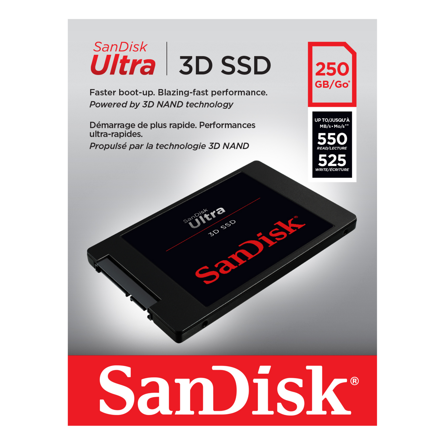 SanDisk Ultra 3D SSD Solid State Drive-Data Storage-futuromic
