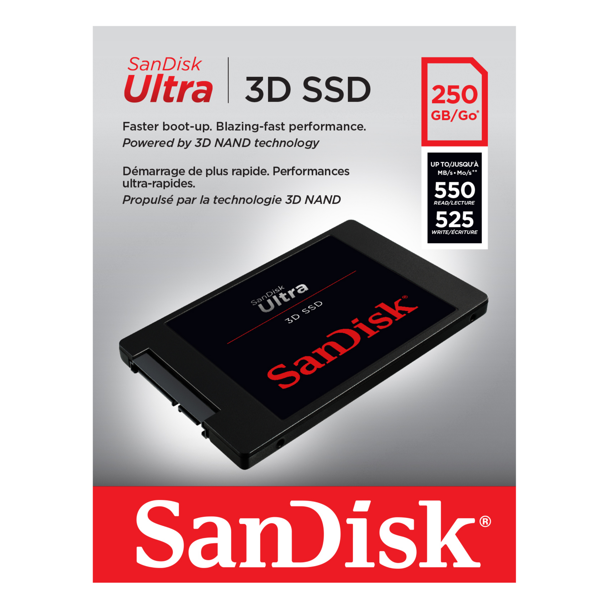 SanDisk Ultra 3D SSD Solid State Drive-Data Storage-futuromic