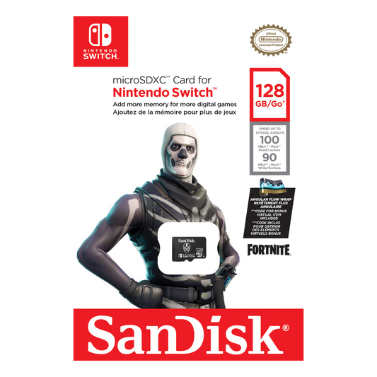 SanDisk microSD Memory Card for Nintendo Switch Fortnite Edition 100MB/s Class 10 U3 microSDXC-Data Storage-futuromic