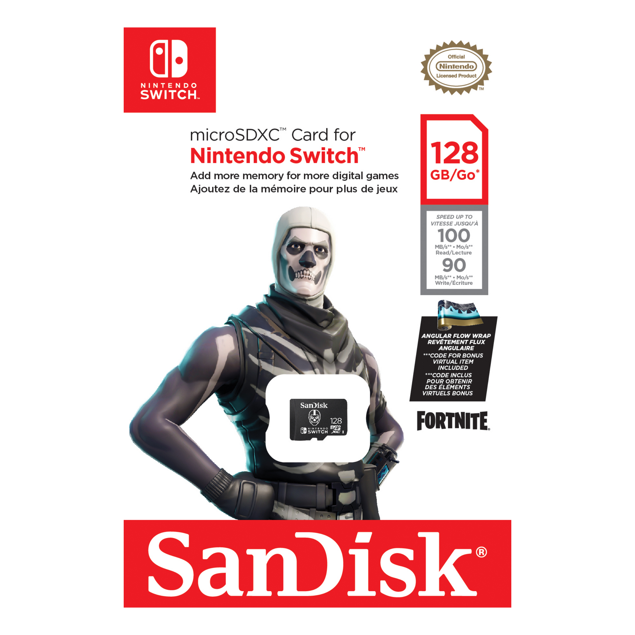 SanDisk microSD Memory Card for Nintendo Switch Fortnite Edition 100MB –  Tick Tech Go