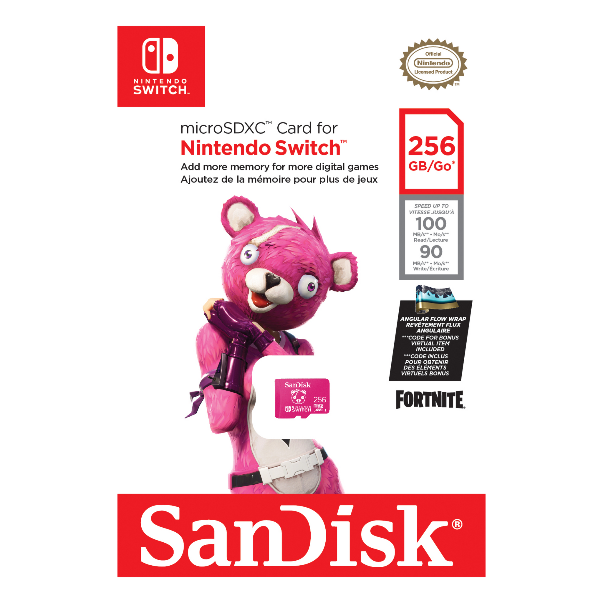 SanDisk microSD Memory Card Nintendo Fortnite Edition 100MB – Tech Go