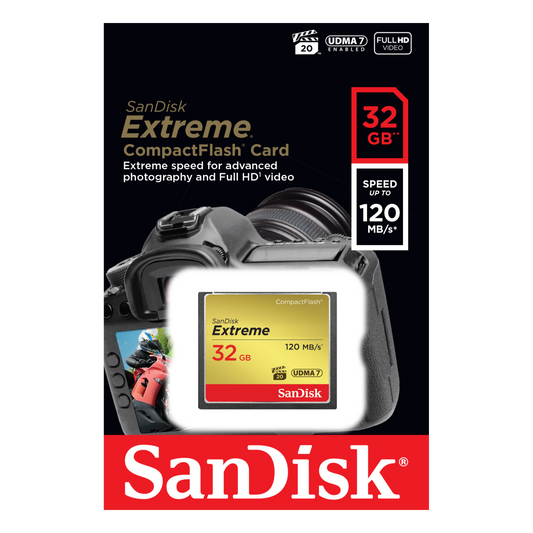SanDisk Extreme Compact Flash 120mb/s Memory Card-Data Storage-futuromic