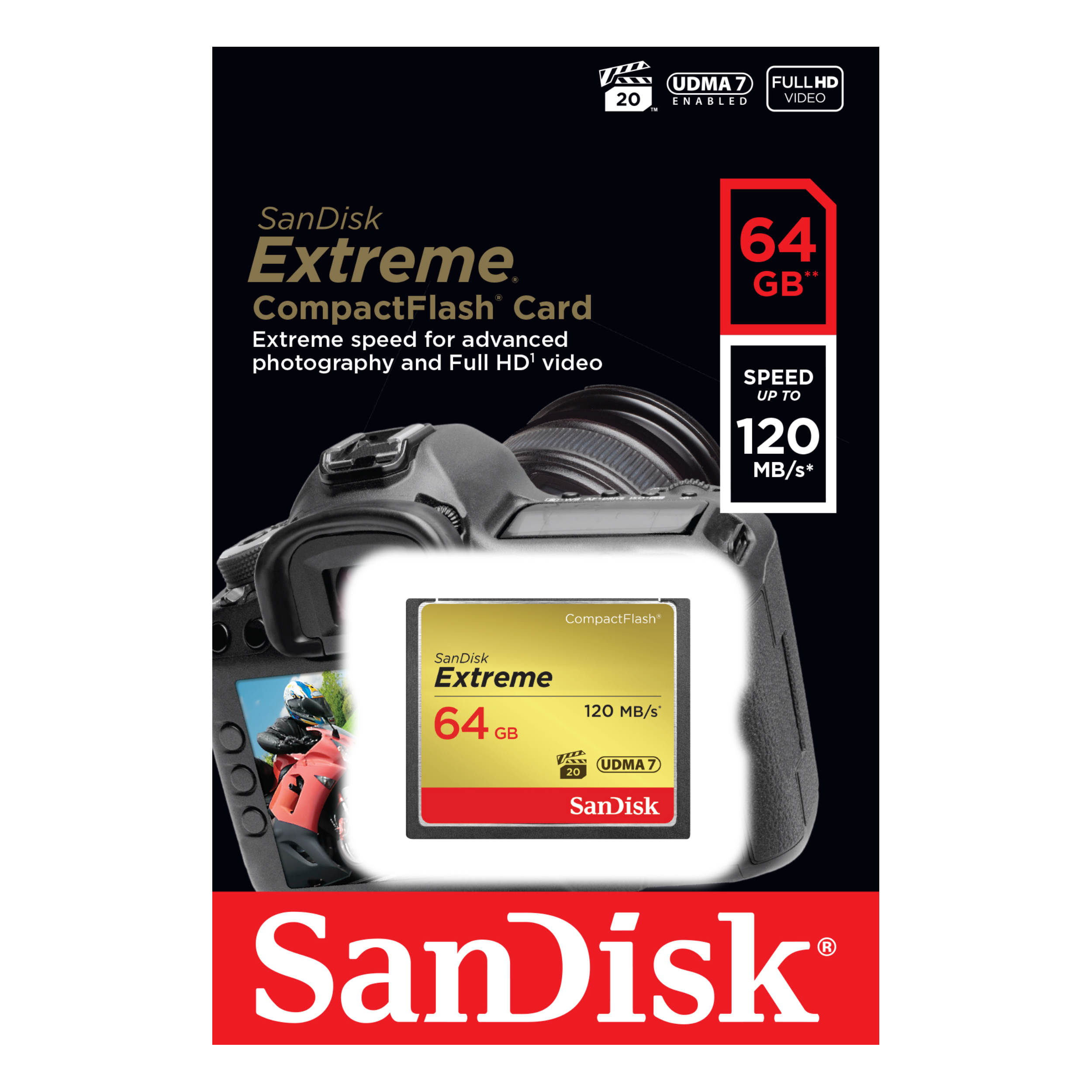 SanDisk Extreme Compact Flash 120mb/s Memory Card-Data Storage-futuromic