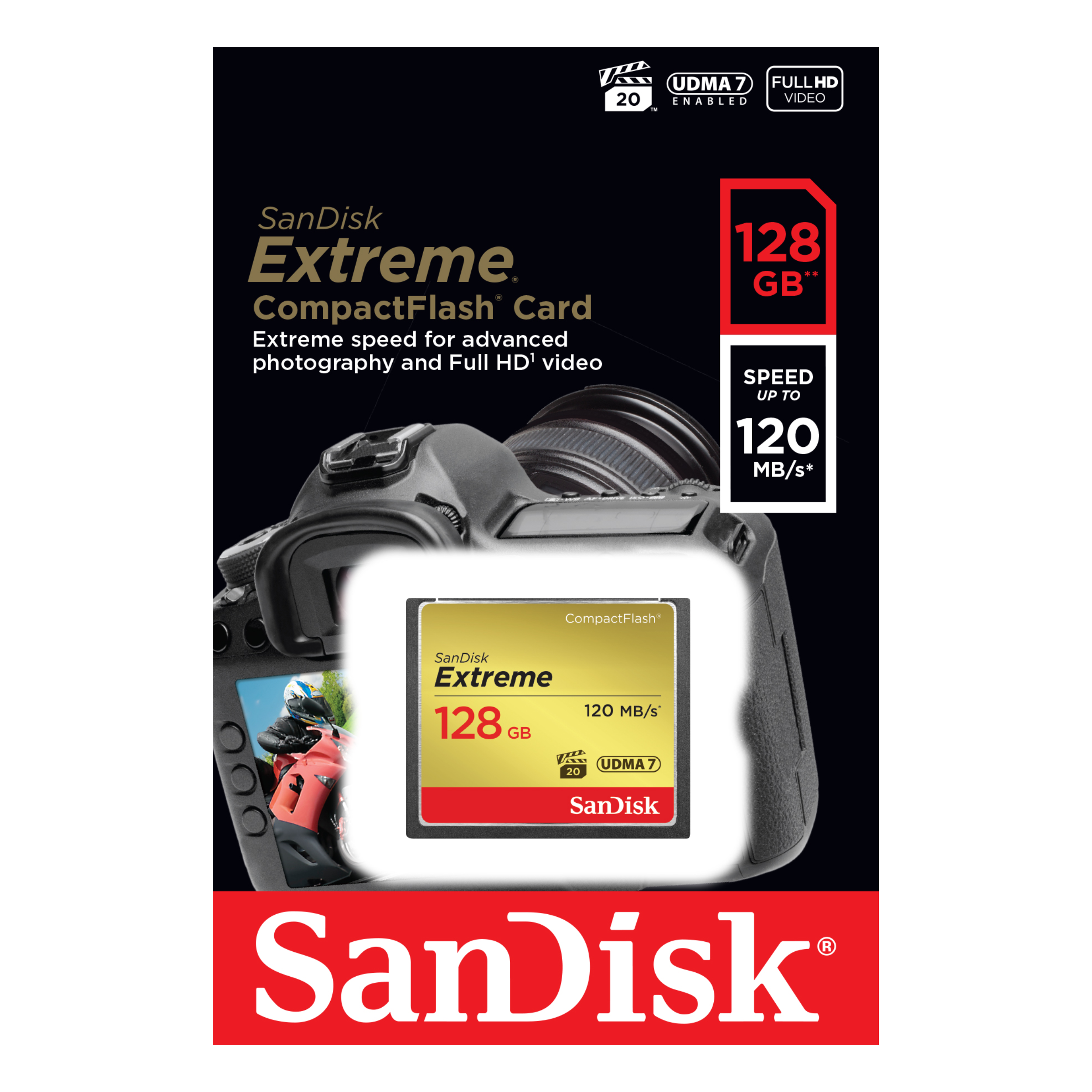 SanDisk Extreme Compact Flash 120mb/s Memory Card-Data Storage-futuromic
