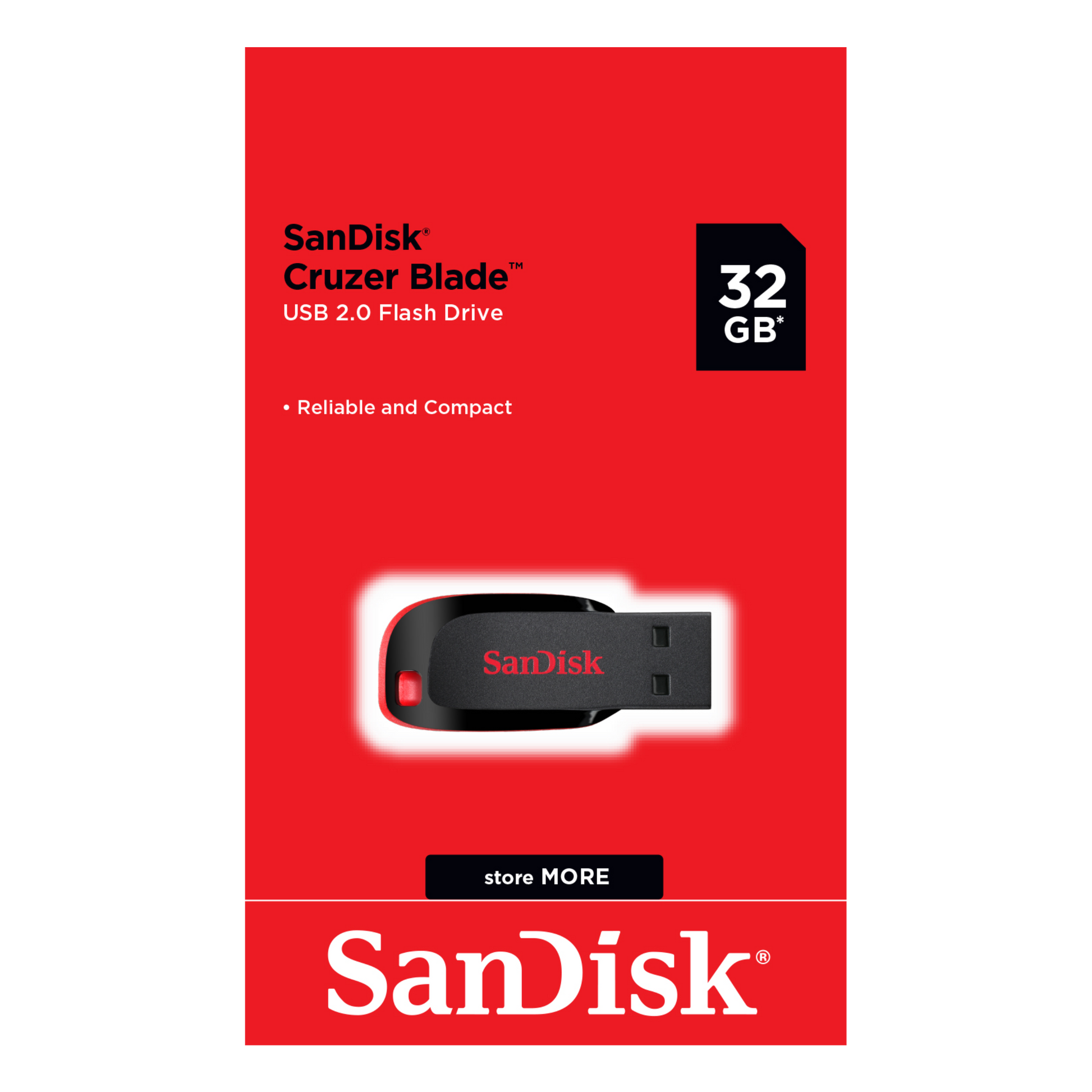 SanDisk Cruzer Blade CZ50 USB Flash Drive-Data Storage-futuromic