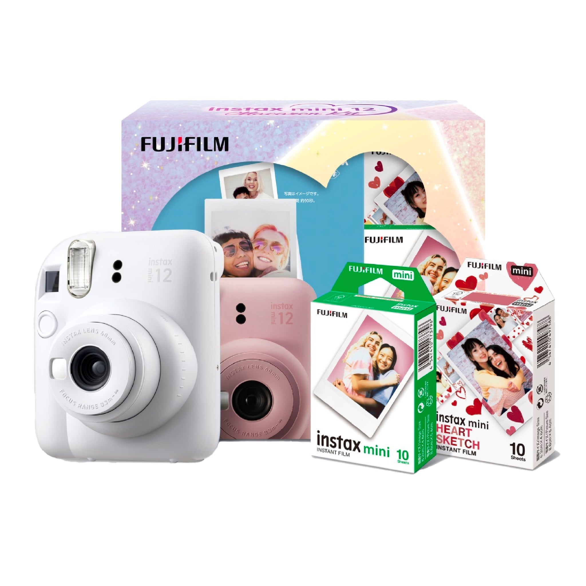 FUJIFILM Instax Mini 12 Instant Camera Macaron Kit-Instant Camera-futuromic